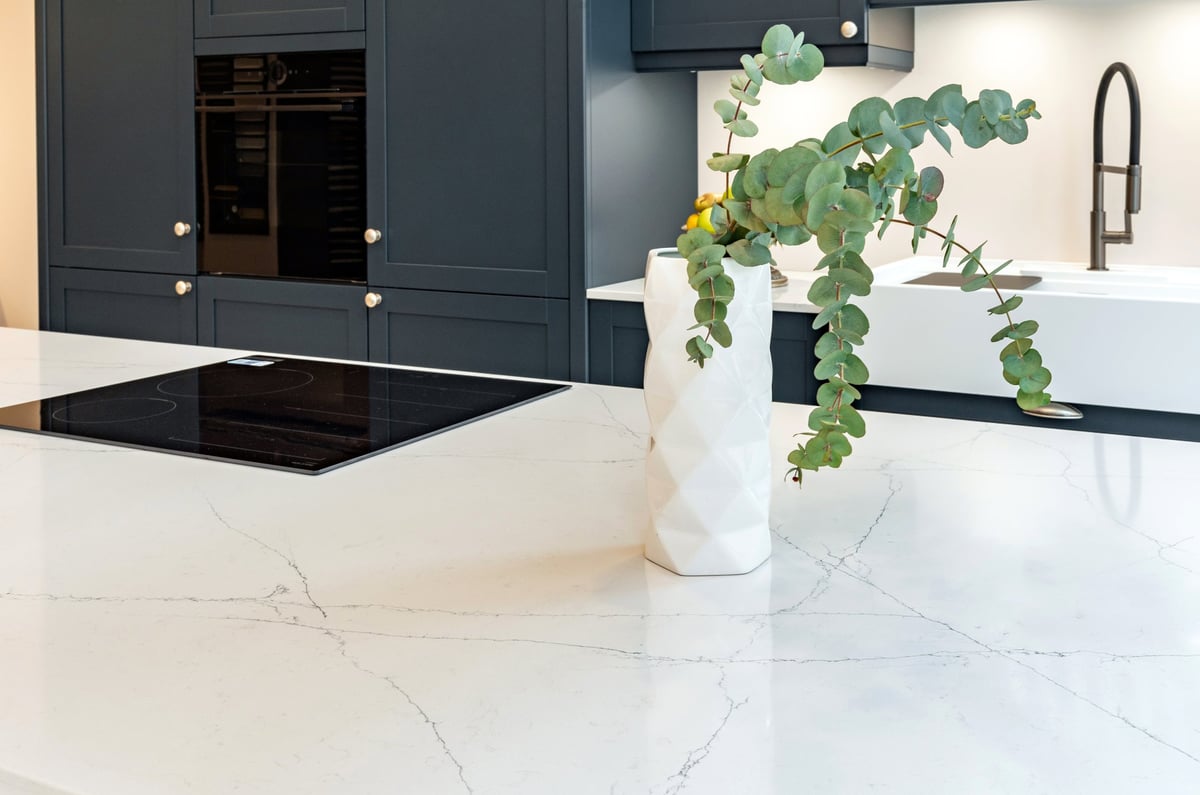 Marble countertop etch removal and polishing (Hamptons)